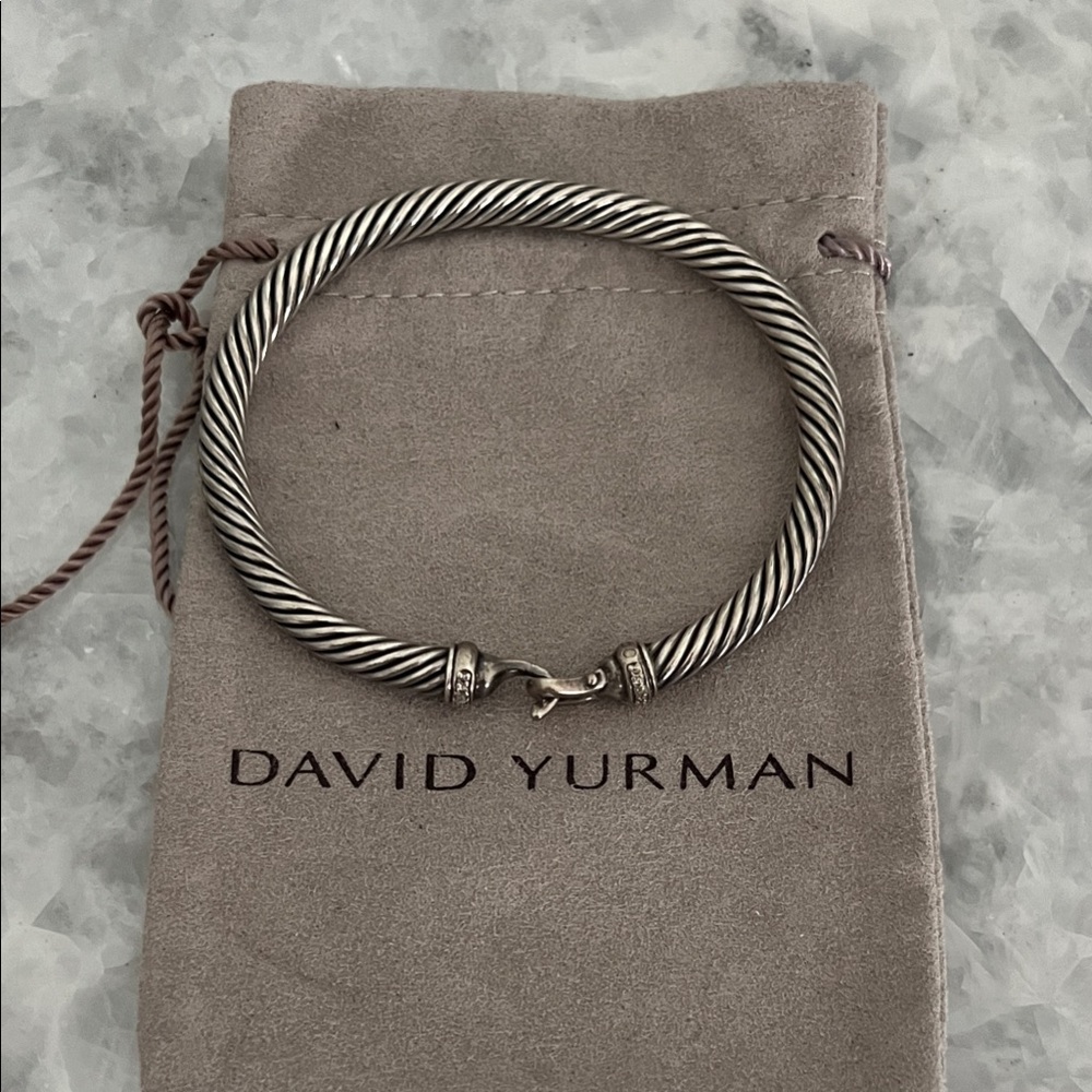 David Yurman Silver Twisted Bracelet